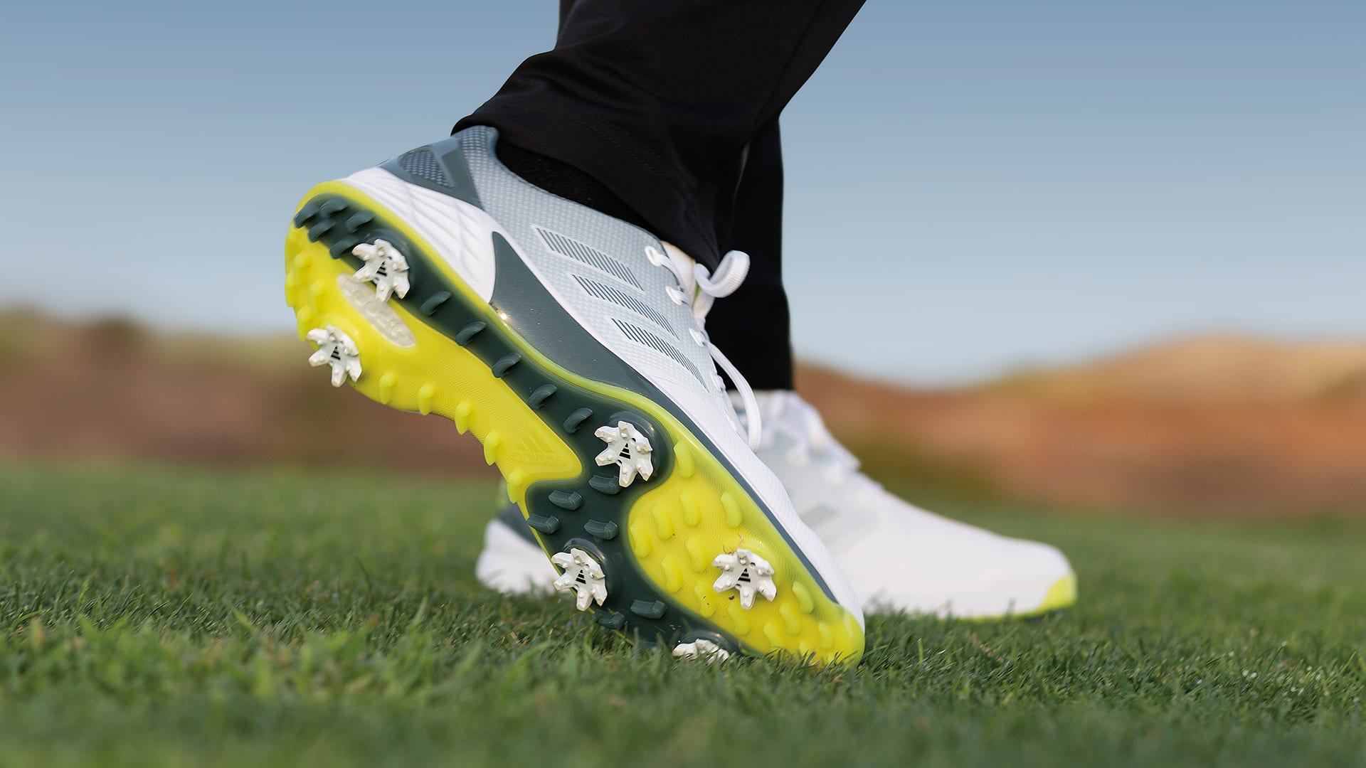 Golfing in adidas