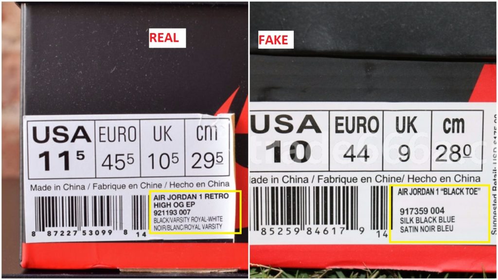How to Spot Fake Nike Air Jordan 1 &#8211; Real vs. Fake Shoes 