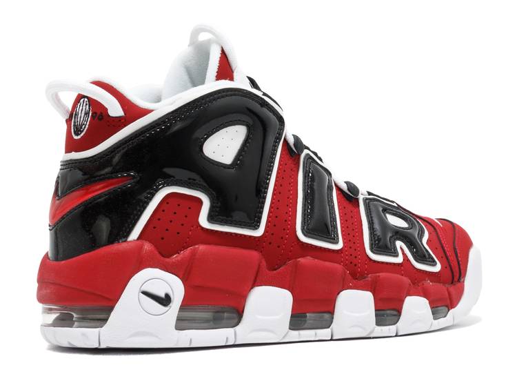 The Nike Air More Uptempo Black and Varsity Red Makes a Comeback